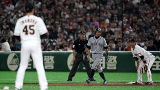 巨人今村、堂々の好投　5回5安打1失点、イチローを中飛、二ゴロに封じる