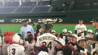 MLBレジェンドらが野球教室　ア軍選手はイチローの“完コピ”披露「昔真似した」
