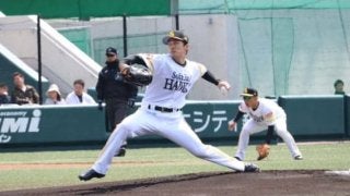 鷹・和田、319日ぶり実戦は2回無失点「肩のことを忘れて腕を振れて嬉しかった」