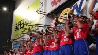 ロッテ6・4中日戦で“美爆音”習志野吹奏楽部が来場！　「全力で応援したい」