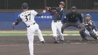 ロッテドラ1藤原、同級生・日ハム柿木から左前打！　第2打席で140キロ直球を捉える