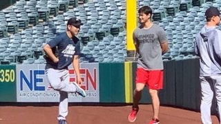 【MLB】大谷翔平が菊池雄星と“メジャー初対面”　エ軍「花巻東高校から大リーグへ」