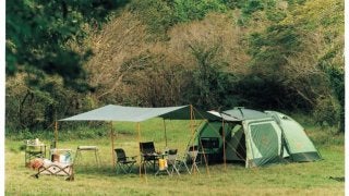 テントと連結できる「neos LCドームFitタープ」シリーズ発売