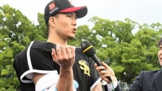 鷹・千賀、熊本でトップタイ5勝目　雨で中断も「これで流れが変わると思った」