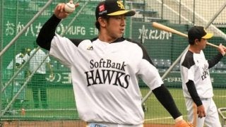 鷹・西田、2軍の全体練習に合流　左脇腹肉離れは「3段階で1番重いやつ」