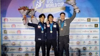 ボルダリングで楢崎智亜の優勝をはじめ4名が表彰台！ 「IFSCクライミングW杯呉江2019」