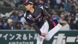 ロッテ東條、13試合ぶり失点で逆転許す　ロッテは直後に同点に追いつく