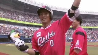 ロッテ、荻野の3号ソロで先制　西武ドラ1松本航から一発「とにかく塁に出ることを…」