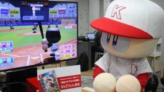 『パワプロ』25周年を記念してパワプロくんが来社　最新作を実際にプレー