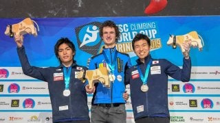 楢崎、野口が2位、杉本が3位／ボルダリングW杯2019開幕戦 スイス・マイリンゲン大会