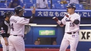 ヤクルト村上、第1打席で逆転19号2ラン！　鷹大竹から右翼席へ豪快アーチ
