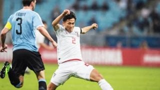 森保監督の目論見どおり。ウルグアイ戦で左サイドの杉岡が急成長