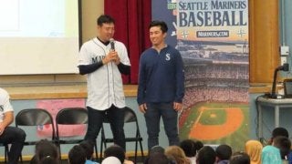 【MLB】菊池雄星、シアトル近郊の小学校を訪問「モチベーションを保つのはすごく大事」
