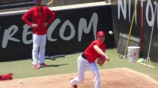 【MLB】大谷翔平、術後9か月でブルペン入り44球「懐かしい。気持ちよく投げられた」