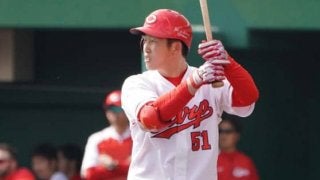 広島ドラ1小園、早くもマルチでMVP候補！　吉田輝から初回先頭打者弾、第2打席は右前打