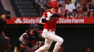 【MLB】大谷翔平、意地の奪三振王コール撃ち左前打！　10点差の第3打席で2試合連続安打
