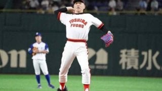 社会人野球は「俺の原点」　元中日監督・落合氏、都市対抗決勝でストライク始球式