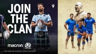 ラグビースコットランド代表とラグビーイタリア代表が着用するジャージ発売