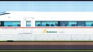 ラグビーオーストラリア代表を歓迎する特急ロマンスカー「ワラビーズ号」運行