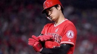 【MLB】大谷翔平、初対戦の好左腕セールから4試合ぶり安打！　“ボテボテ二塁打”に苦笑い