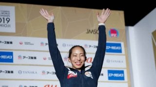 野口啓代「まだ夢のようで信じられない」。コンバインド女子決勝後の選手コメント／IFSCクライミング世界選手権2019八王子
