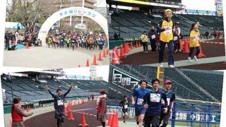 甲子園のグラウンドを走る！「阪神沿線駅交流 甲子園リレーラン」開催