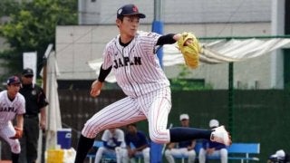 【U-18W杯】大船渡・佐々木、侍の守護神に浮上　初対外試合で9回に登板無失点「やるしかない」