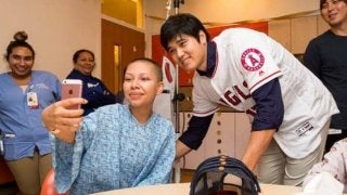【MLB】大谷翔平、小児がん病棟訪問で「こっちが元気に」　エアホッケーなどで盛り上がる