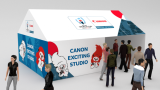 ラグビーワールドカップファンゾーンにキヤノンがブース出展
