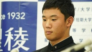 【ドラフト】ヤクルト高津新監督が星稜・奥川を引き当てる大仕事！　「絶対に引いてやろうと」