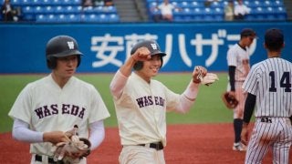 初スタメンの岩本久重が決勝のタイムリー3塁打！早大が白熱の延長戦を制して1勝1敗！【10/20 秋季東京六大学野球 2回戦 早稲田大学 vs立教大学】