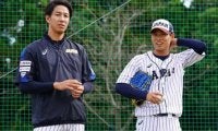 オリ山岡の“日米代表3S”　「憧れ」岸＆同僚ディクソンとの1枚にファン感動「ステキ」