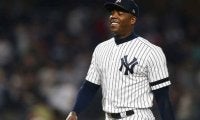 【MLB】人類最速チャップマンの“衝撃”肉体美にファン驚愕「ビーストモード」「ビッグボディ」