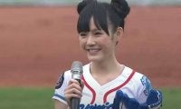 【始球式名場面番外編】くびれとお団子かわいい　台湾女優の華麗なノーバウンド投球