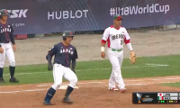 清宮(早実)レフト前ヒット【WBSC U-18ワールドカップ オープニングラウンド メキシコ戦】