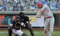 【MLB】トラウト、パパ1号弾は171キロの弾丸ライナー　米喝采「彼のスイングは単純に美しい」
