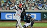 【MLB】大谷翔平、第1打席で先制ソロ　右前腕筋損傷初打席で左翼席へ107メートル弾