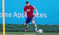 メッシがバルサで今季初練習 個別メニューで汗を流す