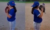 9歳少女、驚愕の両投げが反響拡大　豪快フォームに米騒然「自然なのは右かな？」