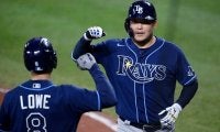 【MLB】筒香嘉智、27打席ぶり豪快8号ソロ！　153キロ速球を右翼ポール際へ