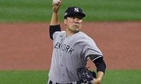 【MLB WCシリーズ】田中将大、初回にいきなり4失点…　雨で試合開始遅延＆初回途中に33分中断の不運