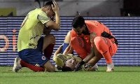 コロンビア代表DFアリアスに悲劇…ベネズエラ戦で左脛が大きく変形する重傷負う…