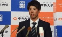 【ドラフト】“サニブラウンに勝った男”中大・五十幡は日本ハム2位　「西川選手を参考に…」