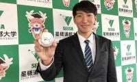 ロッテ、192cmドラ4河村に指名挨拶　武器は150km直球とフォーク「投手陣のピースに」