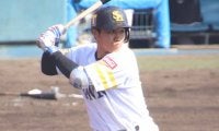 鷹2年目の海野がOP戦チーム1号　松田から貰ったのはニセモノのHRボール…なぜ？