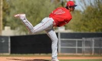【MLB】大谷翔平、今季初の実戦登板で最速161キロ　2回途中5奪三振3安打1失点