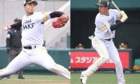 鷹・柳田＆千賀が実戦復帰　千賀は最速159キロで2回3K無失点、柳田は2打席目無安打