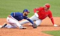 【MLB】大谷翔平がOP戦10試合連続安打、第2打席で強烈中前打　直後に二盗決める