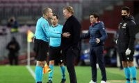 クラシコを負傷欠場した主審マテウ・ラオス 文句を垂れたバルサ監督へメッセージ