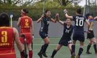 【陸上ホッケー部女子】 的場の決勝弾でリーグ開幕戦勝利